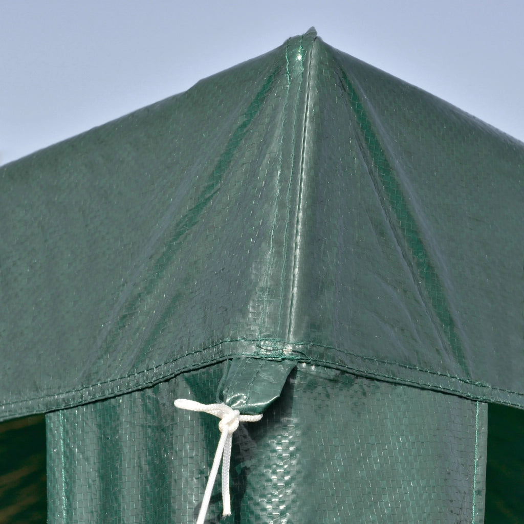Gazebo da giardino ¨C zephmum ¨C verde 3x3 m acciaio