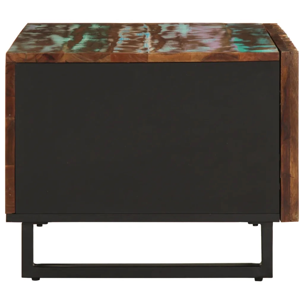 Tavolino da Salotto 80x51x40 cm in Legno Massello di Acacia