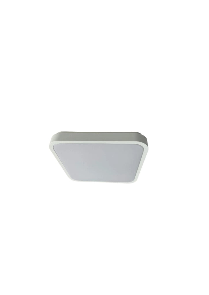 Plafoniera LED quadrata bianca 29cm IP44 24W Alenzo
