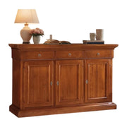 Credenza 3 porte in legno noce arte povera 190x50x111 (604) - Mobili 2G