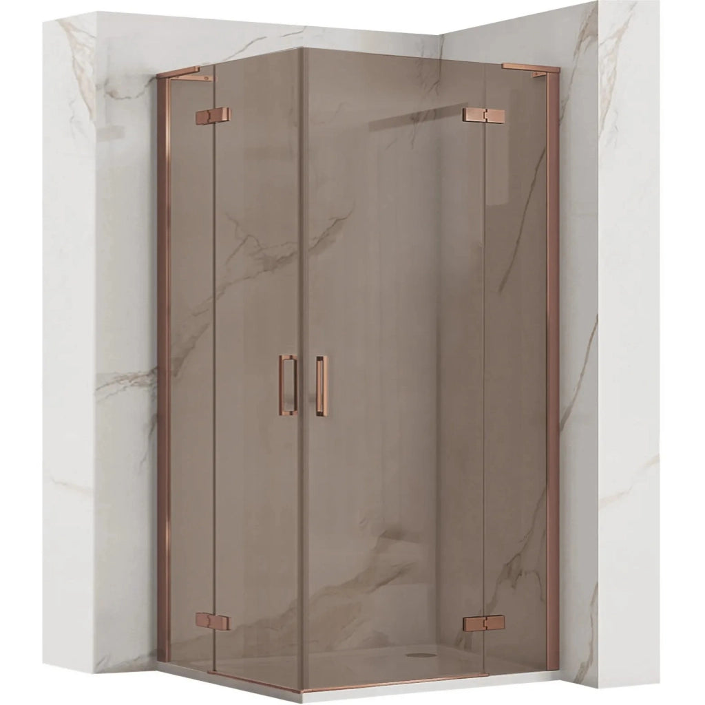 Cabina Doccia Rea Hugo Double 90x90 Copper Brush