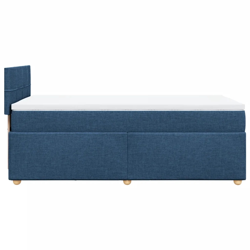 Giroletto a Molle con Materasso Blu 90x200 cm inTessuto