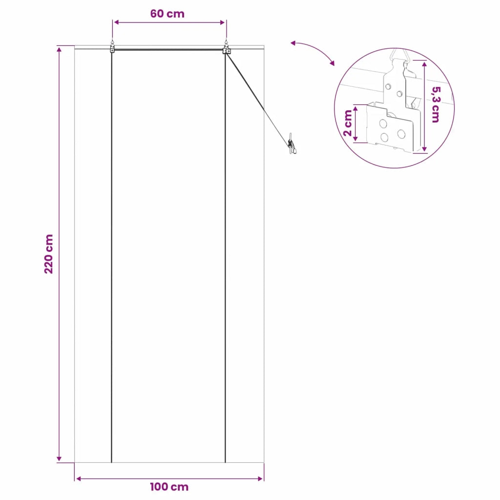 Tenda a rullo Marrone 100 x 220 cm Bambù 42039797