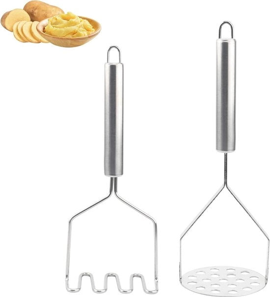 Stamper per patate in acciaio inossidabile - set di 2 pezzi