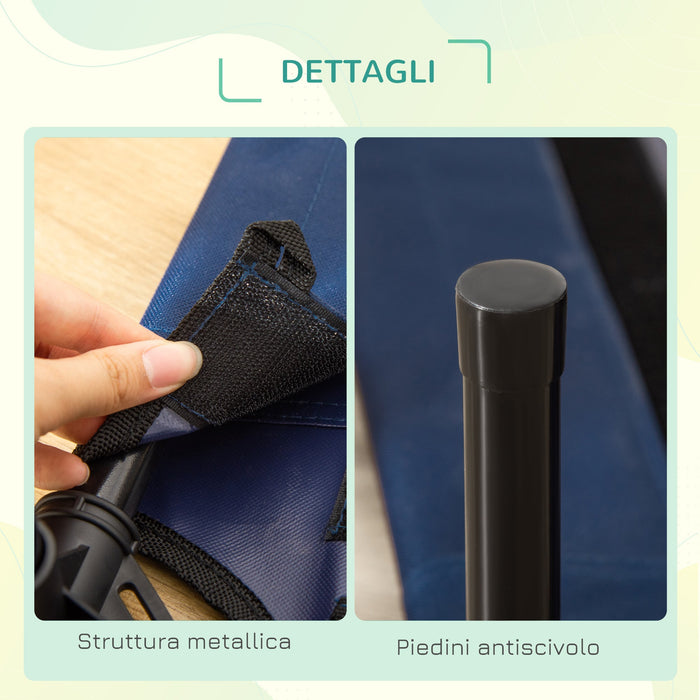 Brandina Pieghevole per Cani 76x61x18 cm  ComfyPet Blu