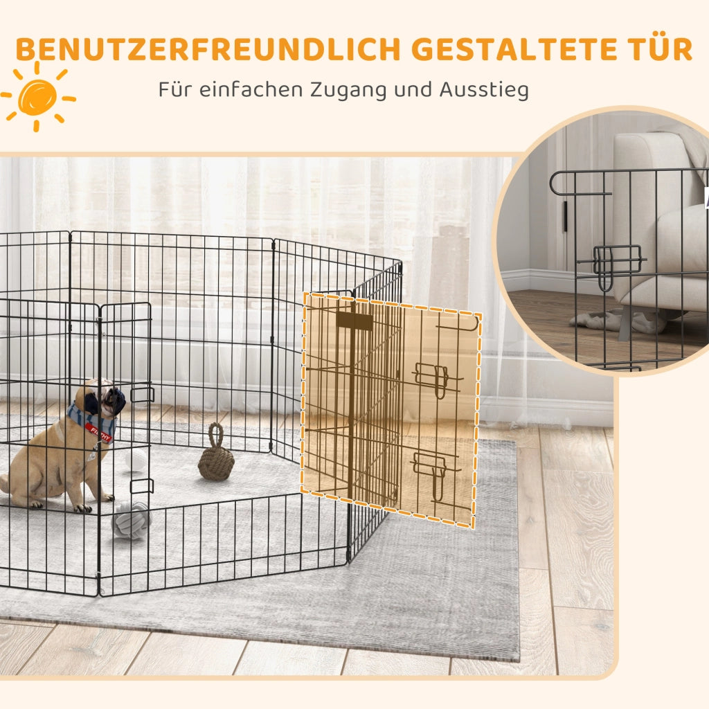 Recinto per cani e animali domestici ¨C zephmum ¨C 61 cm, nero