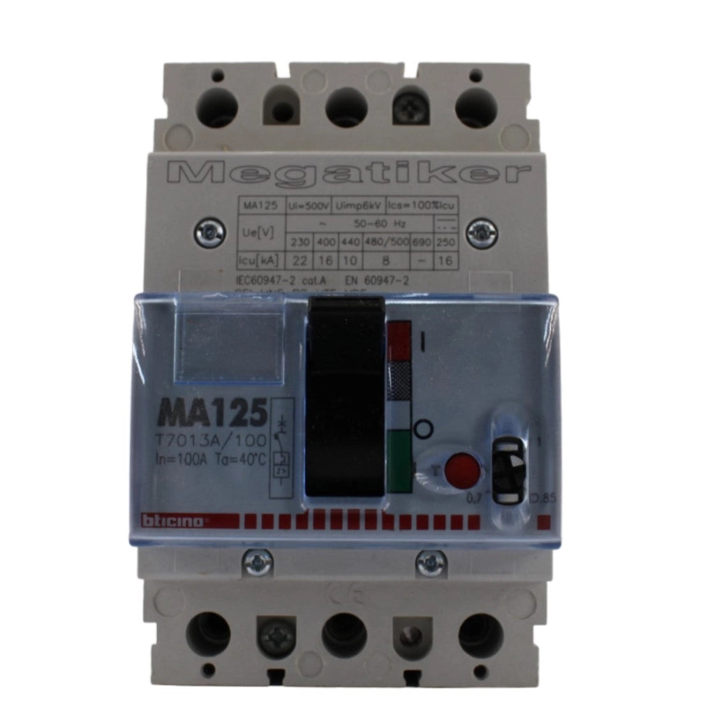 Interruttore Bticino megatiker MA125 T7013A/100 3 POLI 100A