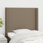 Testiera ad Orecchio-Testata con Orecchie Tortora 83x16x118/128 cm in Tessuto 242310