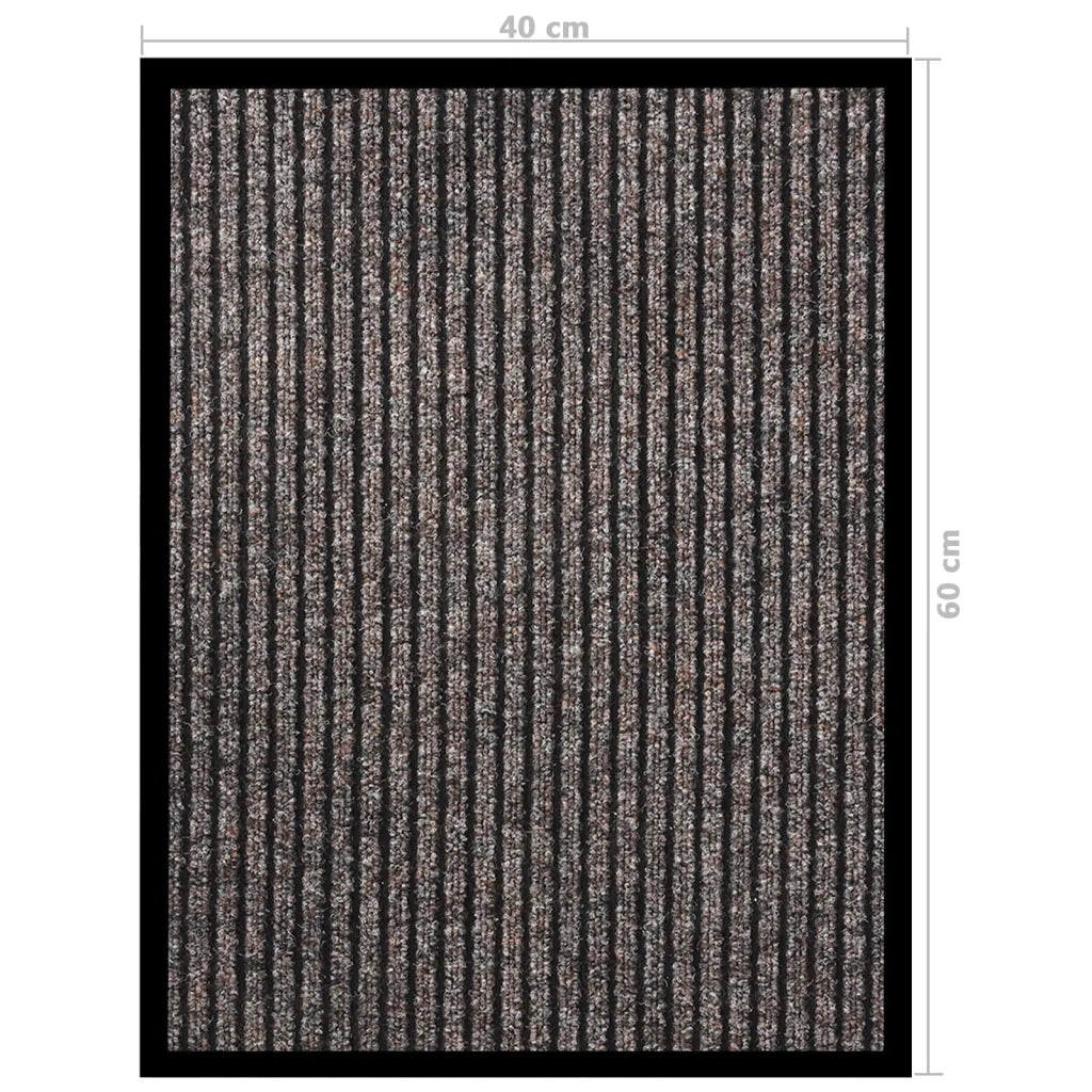 Zerbino | Tappetino Striato Beige 40x60 cm
