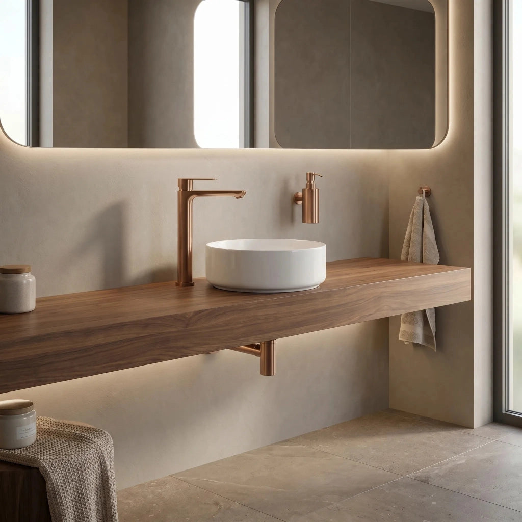 Rubinetto Da Bagno Rea Logan Brush Copper