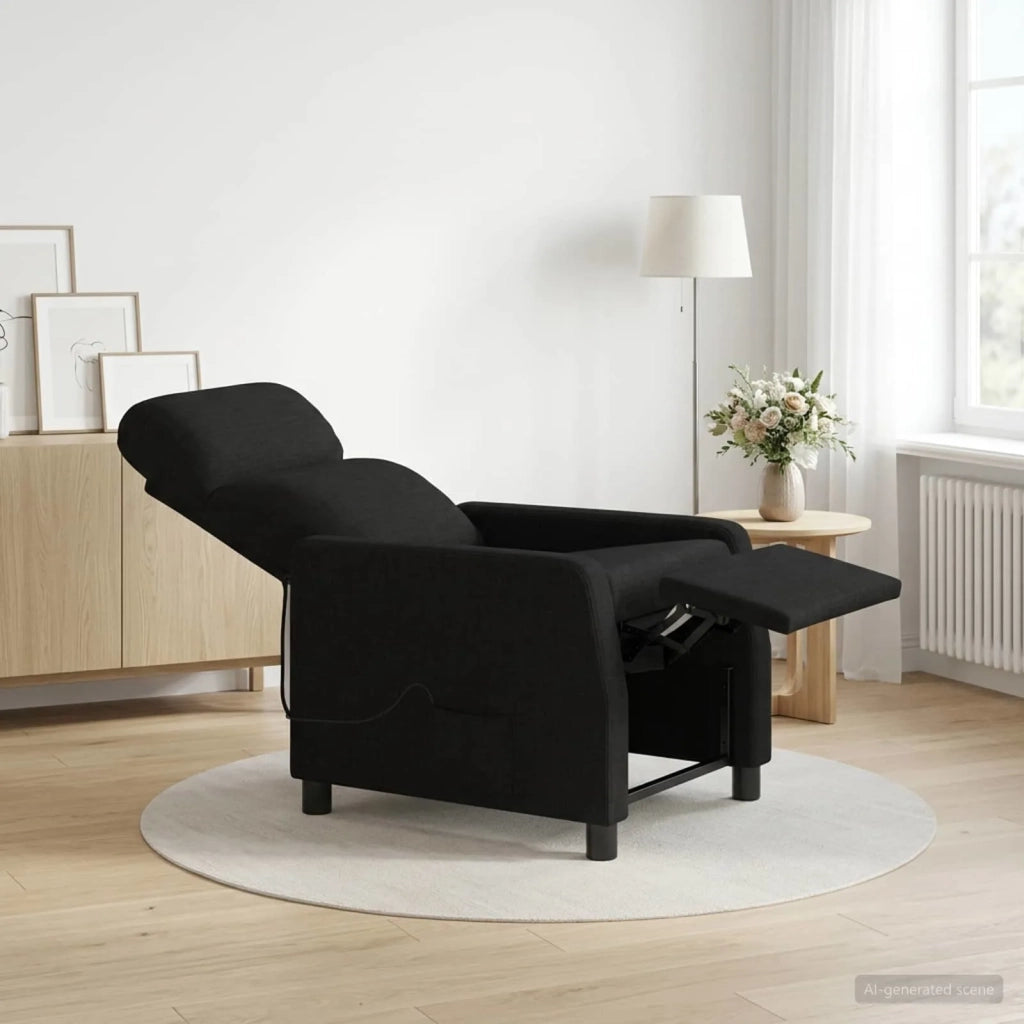 Divano Sedia-Poltrona Massaggiante Nero Tessuto 411770