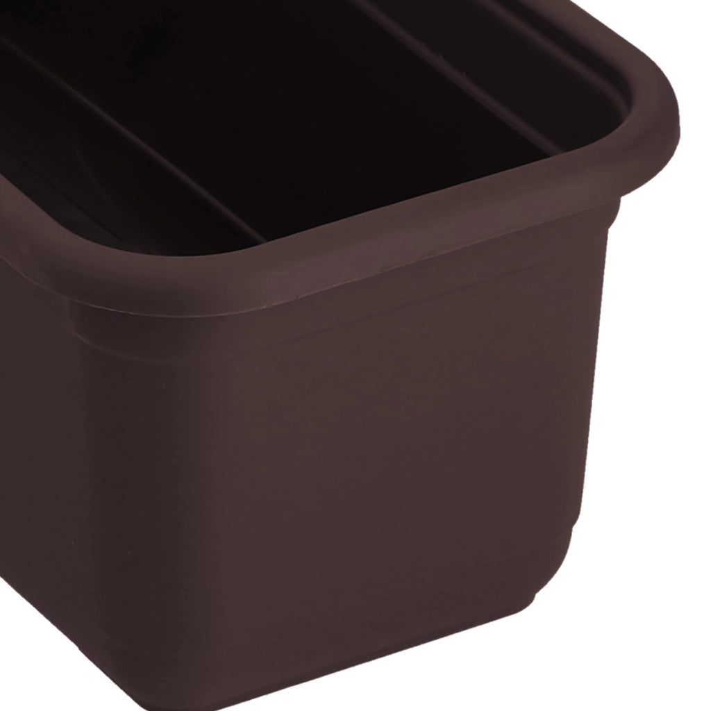 KADAX Fioriera da balcone 40 cm Vaso da fiori da balcone Marrone