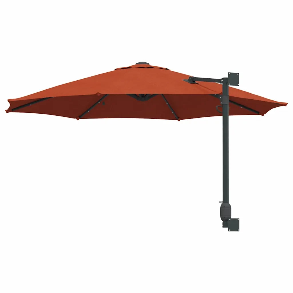 Ombrello da giardino-Ombrellone da spiaggia Terracotta 248 x 248 x 148 cm 861659