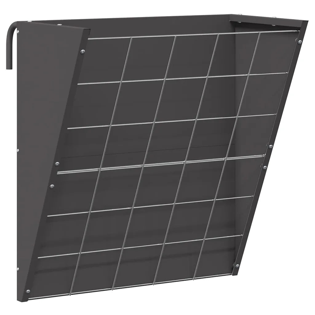 Mangiatore Appeso per Fieno Nero 61 x 33 x 66 cm CFW4273579
