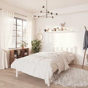 Giroletto-Struttura Letto in Legno Massello Bianco 75x190 cm Small Single 703103