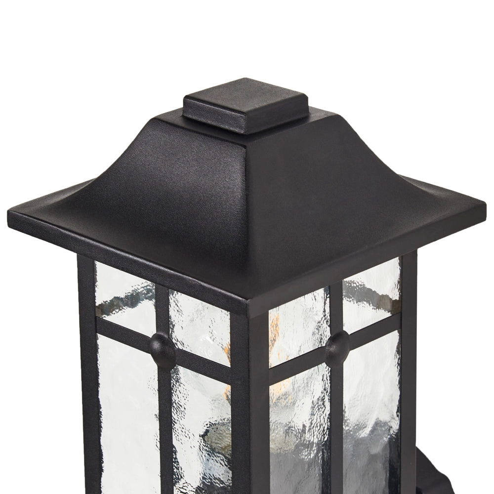 Lampada da parete per esterni Lampada da parete nera in metallo ferro vetro opaco Design moderno Giardino del patio