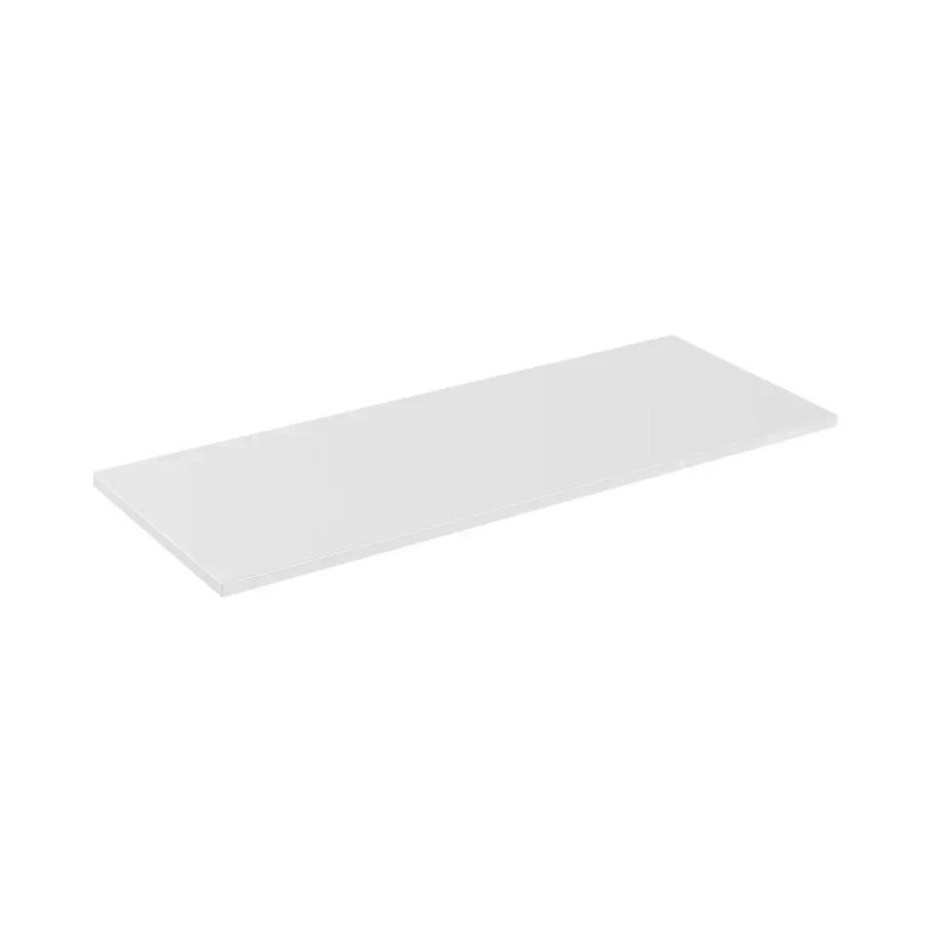Set ICON: mobile sottolavabo 140cm rosa cipria con nicchie visibili bianche + piano per lavabo bianco