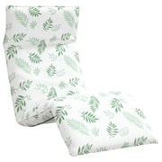 Sdraio da giardino | Lettino Pieghevole Motivo a Foglie 175x54x8,5 cm Tessuto Oxford