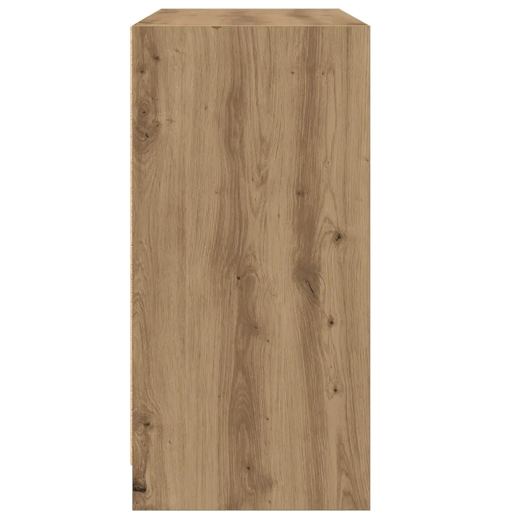 Credenza | Madia | Buffet da pranzo | Armadio da pranzo Rovere Artigianale 102x37x75,5 cm in Legno Multistrato