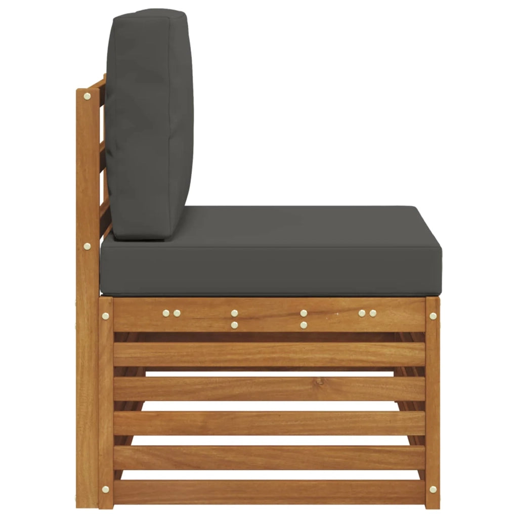 Divano da Giardino-Divano Esterno Finale con cuscino Naturale 91 x 63 x 73 cm 408984