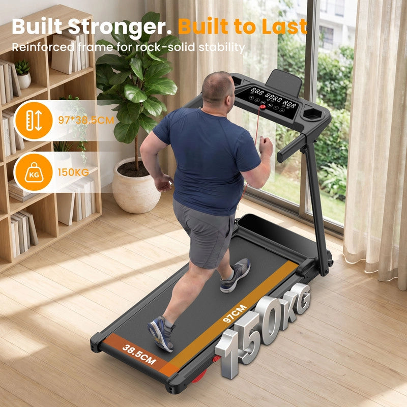 Tapis roulant pieghevole 3-in-1, inclinazione automatica fino al 15%, 3.0 HP, velocit¨¤ massima 12 km/h, controllo tramite Smart App
