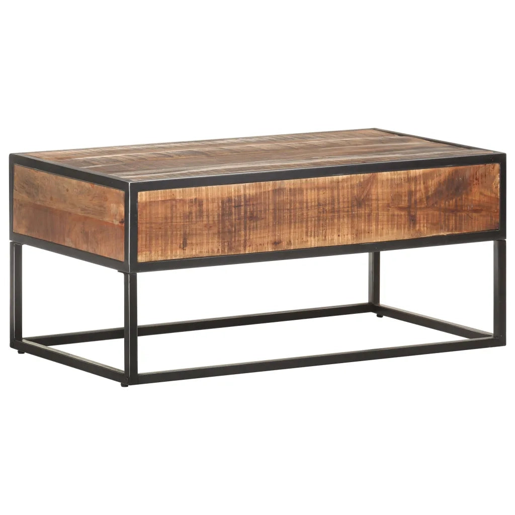 Tavolino da Salotto 90x50x40 cm in Legno di Acacia Grezzo 320912