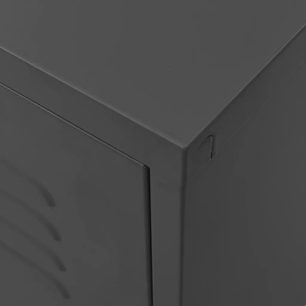 Mobile TV-Credenza TV-Console TV Antracite 105x35x50 cm in Acciaio 293266