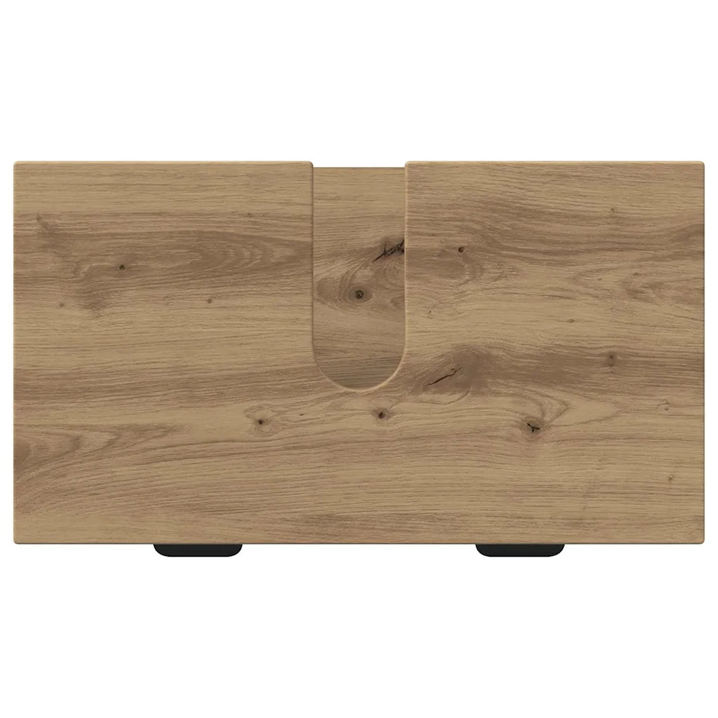 Set di mobili per il bagno con porta 2 pcs Rovere artigianale