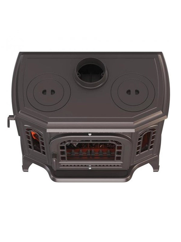 Stufa a legna a libera installazione Cook Top Apertura sinistra - P7 (10,5 KW) ECO