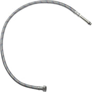 Connettore a vite flessibile femmina 3/8" - connettore maschio M10 - lunghezza 800 mm - materiale gomma/acciaio inossidabile - pressione massima 1 MPa - diametro interno 8 mm - tubo