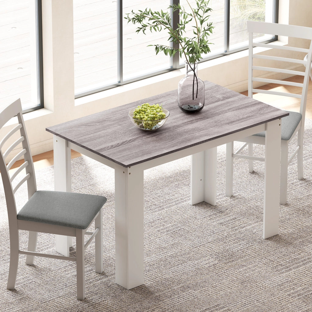 Tavolo da pranzo allungabile moderno ¨C zephmum ¨C grigio 120x69x75cm