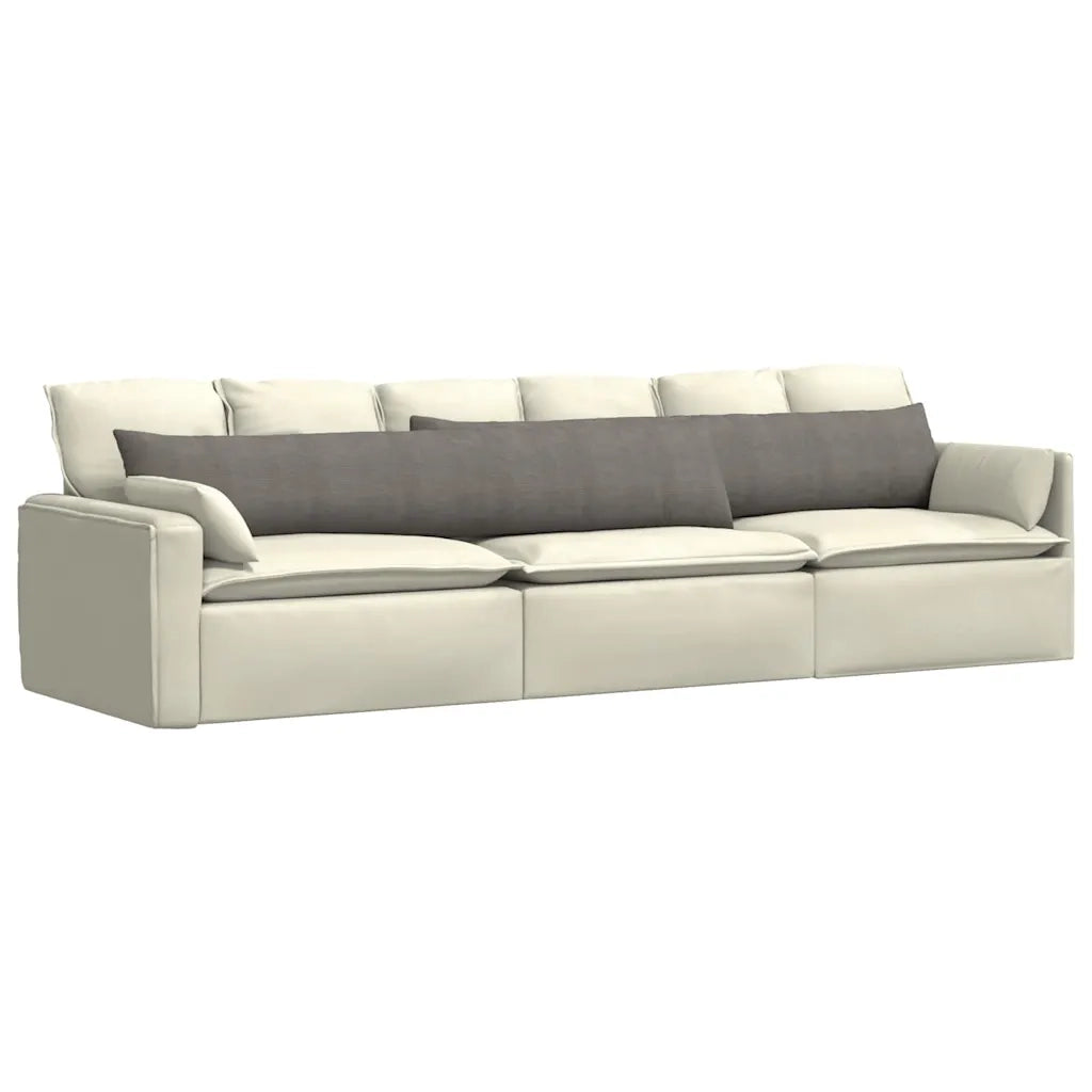 Cuscini da Divano 2 pz | Cuscini per sedie Grigio chiaro 200 x 40 cm