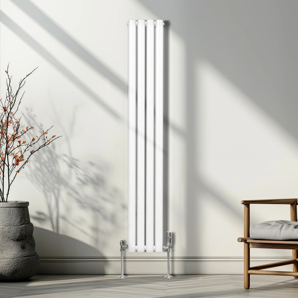 Valvole termostatiche in ottone cromato 6–28°C – angolari con garanzia 10 anni