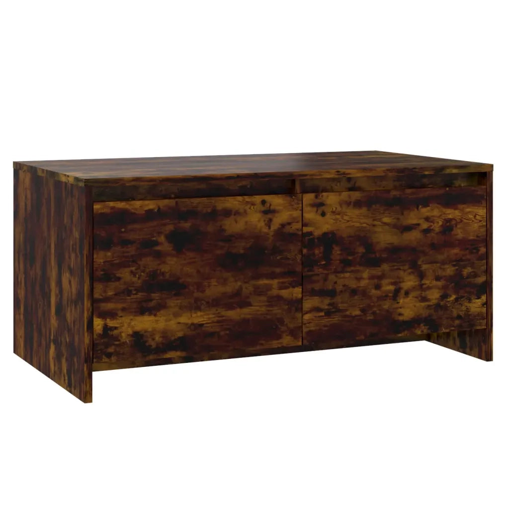 Tavolino da Salotto Rovere Fumo 90x50x41,5 cm in Truciolato 813029