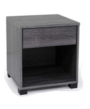 ERMES COMODINO CON CASSETTO E VANO 40X36X44 CM COLORE WENGÈ