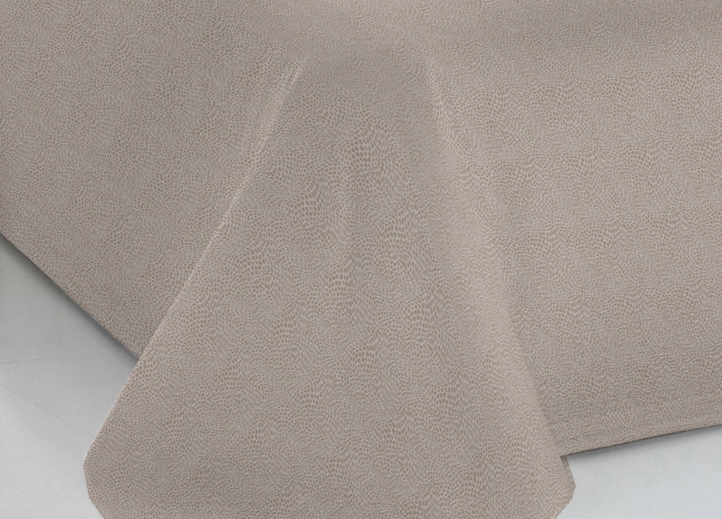 Copriletto Piquet Primavera Estate 100% Cotone Disegno Dublino Bon Bon - Piazza e Mezza - Beige