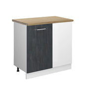Vicco Mobile ad angolo cucina Calcestruzzo nero 86 cm PT Rovere