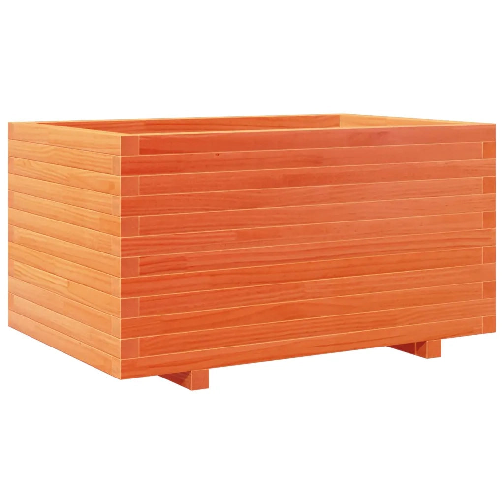 Fioriera Giardino Marrone Cera 90x60x49,5cm Legno Massello Pino 847385