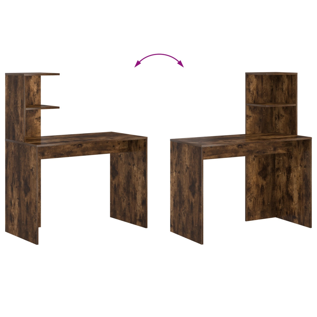Scrivania in Rovere Affumicato Rovere Affumicato Legno Ingegnerizzato