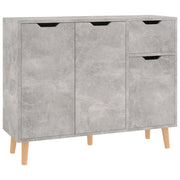 Buffet credenza cassettiera armadio mobile contenitore organizer per cucina soggiorno salotto 90 x 30 x 72 cm legno ingegnerizzato grigio 02_0032114