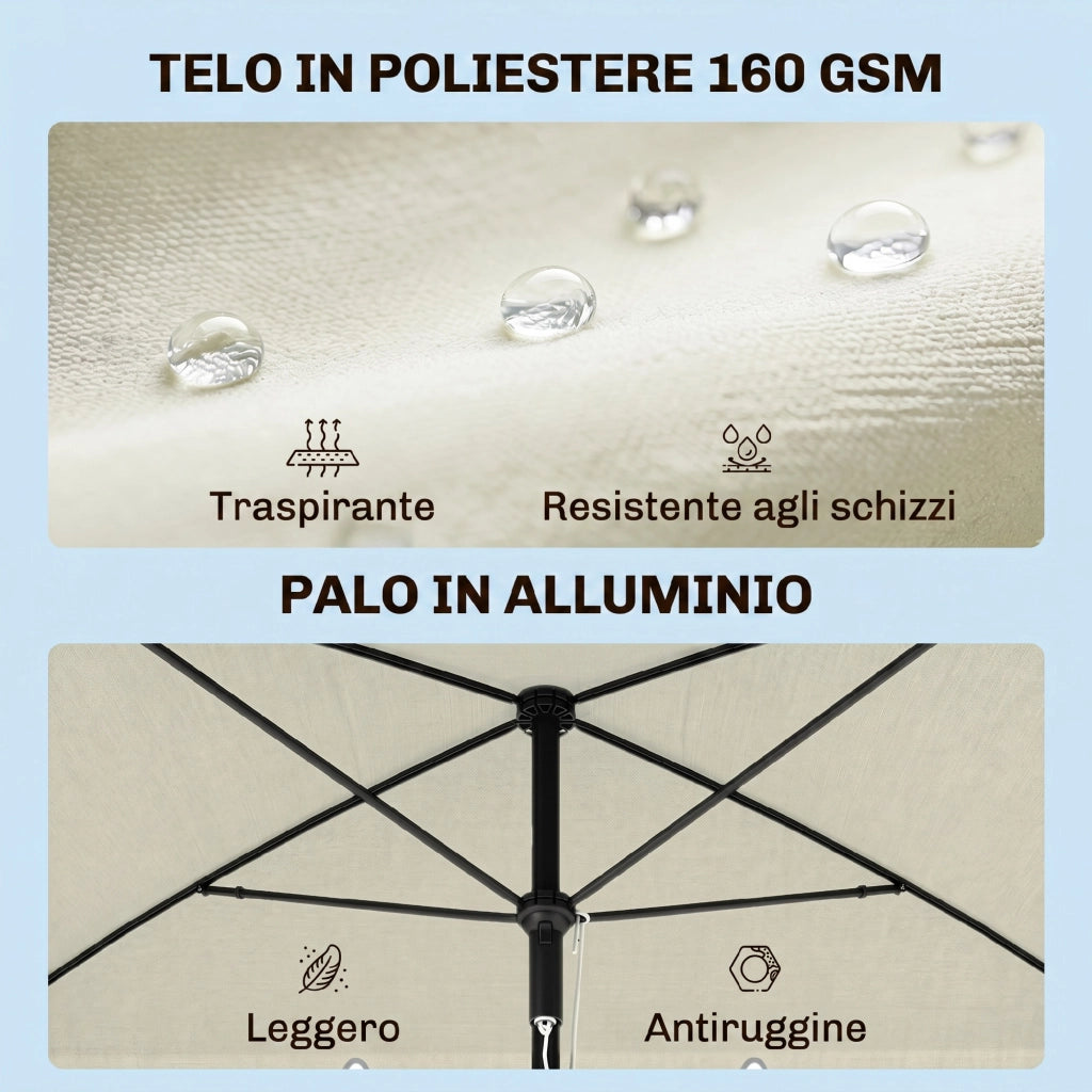 Tendalino da Giardino ¨C zephmum ¨C Beige 200x130x250 cm