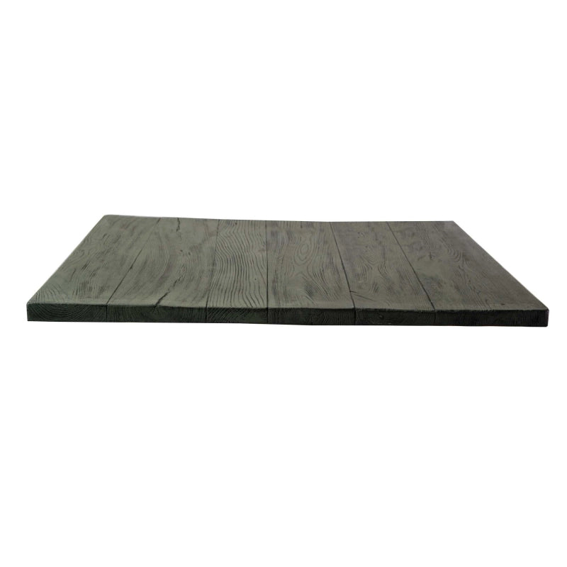 Top tavolo resina per esterno grigio quadro cm 80x80x3