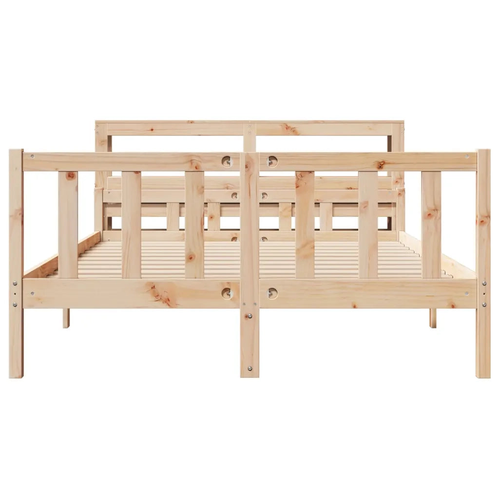 Letto senza Materasso 120x190 cm in Legno Massello di Pino 3305892