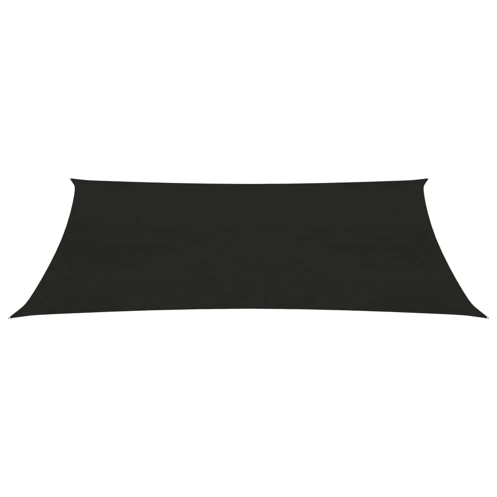 Vela ombreggiante 160 g/m² nera 2,5 x 4,5 m HDPE 02_0009186