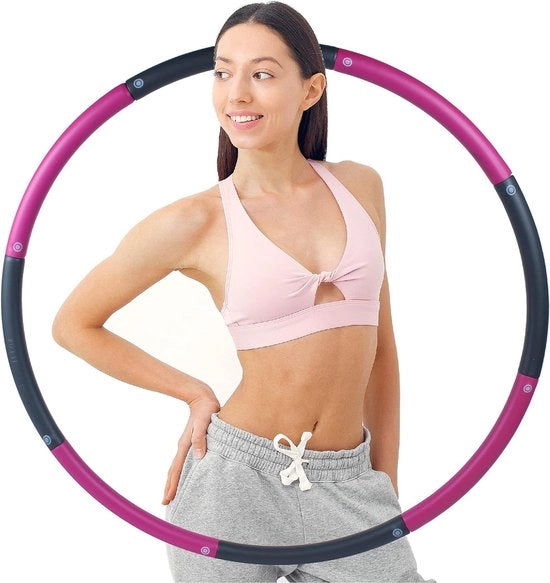 Ginnastica a Cerchio TB0801 - Cerchio Fitness Riscattabile per Attività Fisica - Adatto per Adulti e Bambini - 8 Sezioni con Dimensione Regolabile