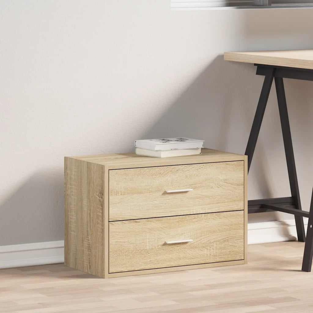vidaXL Armadio con 2 Cassetti Rovere Sonoma 60x31x40 cm in Truciolato