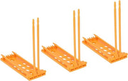 Frame per colombi a tre elementi - stili quattro - 77 x 26 pollici - per parete/pannello - supporto per collare colombi - giallo.