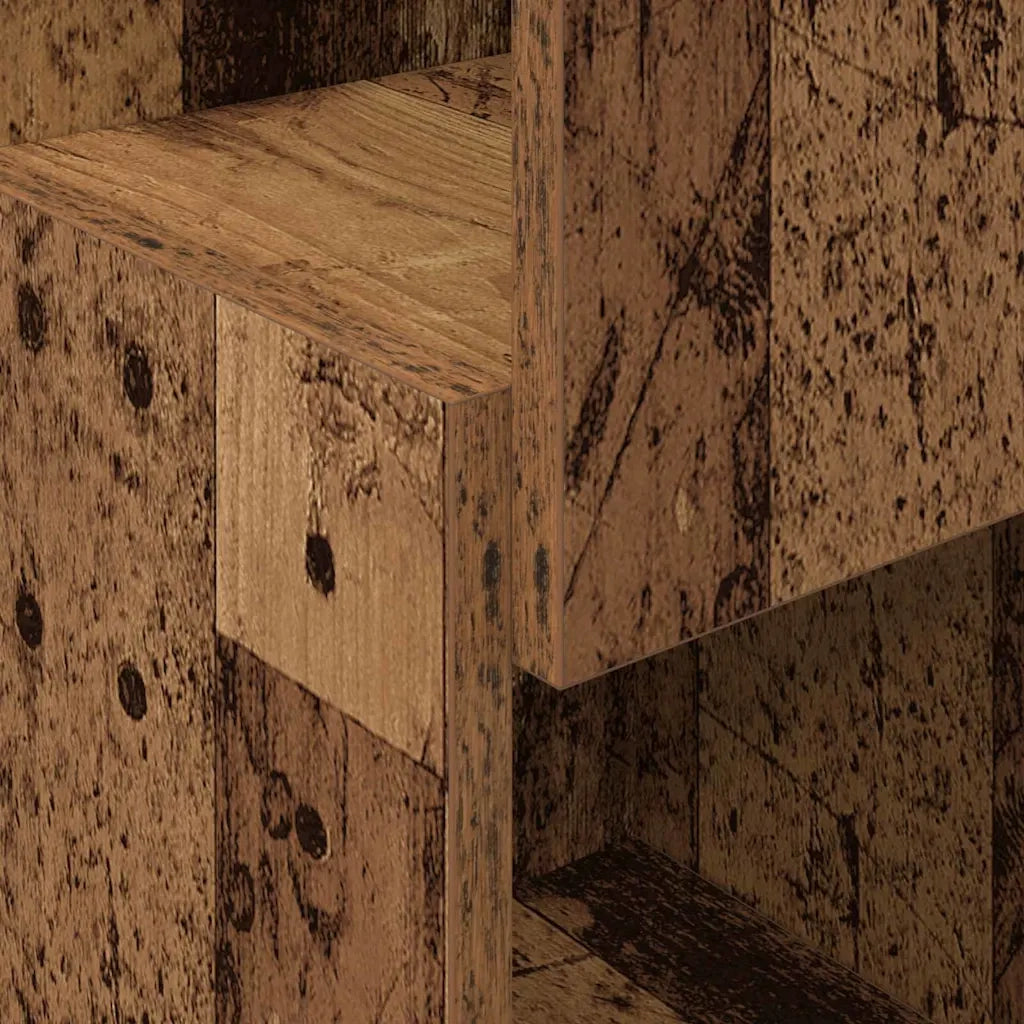 Mobile angolare Legno vecchio 25,5x25x80cm Legno multistrato 889819