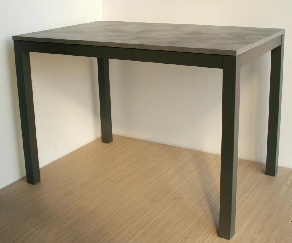 Tavolo moderno grigio cemento allungabile 140x80