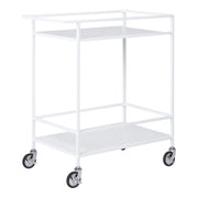 Carrello Vita, Bianco, Metallo, 68x40x79 cm